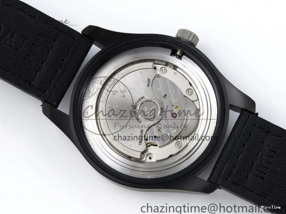 MIROTIME 0118 Pilot Black Ace BLSF 1:1 Best Edition White Lume Dial on Black Nylon Strap MIYOTA OnTrend 7021